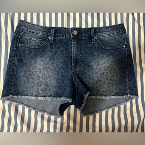 Kardashian Kollection Blue Denim Shorts